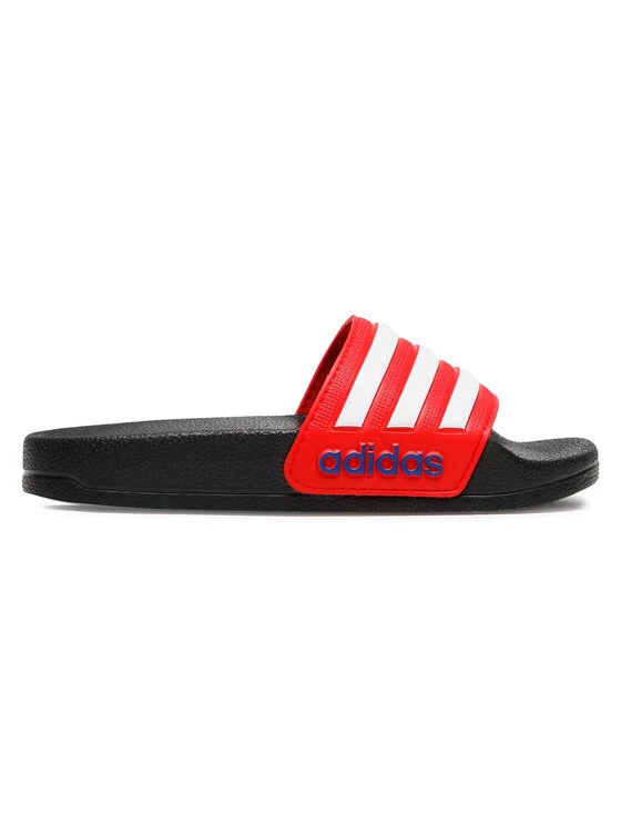 Adidas Mules / sandales de bain adilette Shower K Rouge 4 Adidas Mules / sandales de bain adilette Shower K Rouge – Image 2