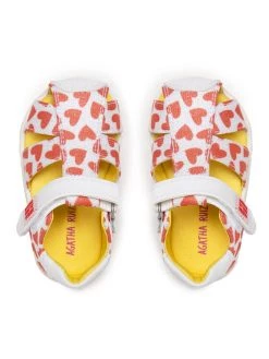 Agatha Ruiz de la Prada Sandales 212900 Blanc -Mules et sandales Soldes agatha ruiz de la prada sandales 212900 blanc 5
