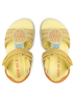 Agatha Ruiz de la Prada Sandales 212932 M Jaune -Mules et sandales Soldes agatha ruiz de la prada sandales 212932 m jaune 5