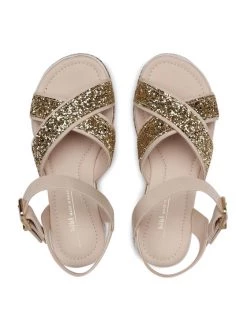 Bibi Sandales Flat Form 1059191 Beige -Mules et sandales Soldes bibi sandales flat form 1059191 beige 5
