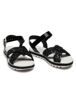 Bibi Sandales Flat Form 1059192 Noir -Mules et sandales Soldes bibi sandales flat form 1059192 noir 4
