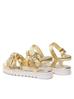 Bibi Sandales Flat Form 1059241 Or -Mules et sandales Soldes bibi sandales flat form 1059241 or 2