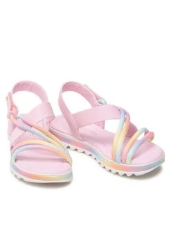 Bibi Sandales Flat Form 1059246 Rose -Mules et sandales Soldes bibi sandales flat form 1059246 rose 4