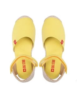 Big Star Shoes Espadrilles FF374190 Jaune -Mules et sandales Soldes big star espadrilles ff374190 jaune 5