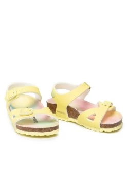 Birkenstock Sandales Rio Kids 1022220 Jaune -Mules et sandales Soldes birkenstock sandales rio kids 1022220 jaune 4
