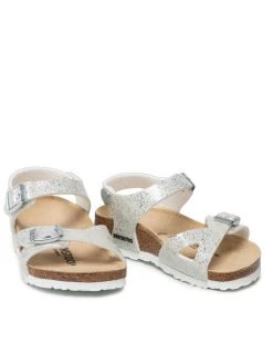 Birkenstock Sandales Rio Kids 1022240 Argent -Mules et sandales Soldes birkenstock sandales rio kids 1022240 argent 4