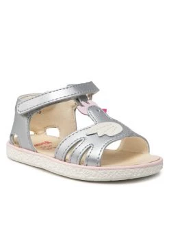 Mules et sandales Soldes 15 Camper Sandales Miko Fw K800471-002 Argent