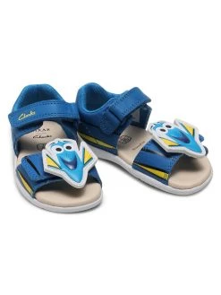 Clarks Sandales Zora Nemo T 261583886 Bleu -Mules et sandales Soldes clarks sandales zora nemo t 261583886 bleu 4