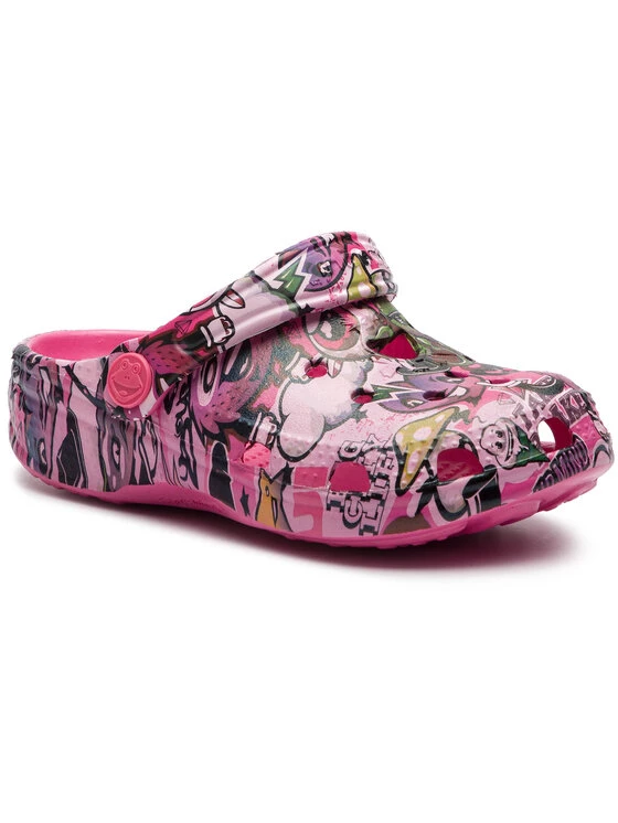 Coqui Mules / sandales de bain Big Frog Printed 8114-223-4200 Rose 3 Coqui Mules / sandales de bain Big Frog Printed 8114-223-4200 Rose