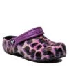 Crocs Mules / sandales de bain Classic Animal Print Clog K 207600 Violet -Mules et sandales Soldes crocs mules sandales de bain classic animal print clog k 207600 violet