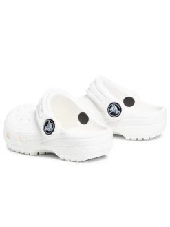 Crocs Mules / sandales de bain Classic Clog K 204536 Blanc -Mules et sandales Soldes crocs mules sandales de bain classic clog k 204536 blanc 2