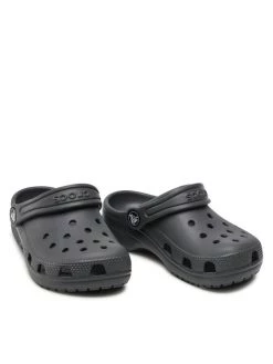 Crocs Mules / sandales de bain Classic Clog K 206991 Gris -Mules et sandales Soldes crocs mules sandales de bain classic clog k 206991 gris 4