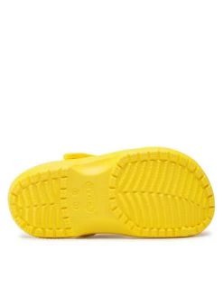 Crocs Mules / sandales de bain Classic Clog K 206991 Jaune -Mules et sandales Soldes crocs mules sandales de bain classic clog k 206991 jaune 3