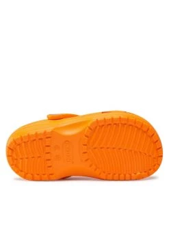 Crocs Mules / sandales de bain Classic Clog K 206991 Orange -Mules et sandales Soldes crocs mules sandales de bain classic clog k 206991 orange 3
