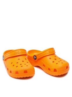 Crocs Mules / sandales de bain Classic Clog K 206991 Orange -Mules et sandales Soldes crocs mules sandales de bain classic clog k 206991 orange 4