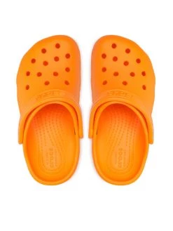 Crocs Mules / sandales de bain Classic Clog K 206991 Orange -Mules et sandales Soldes crocs mules sandales de bain classic clog k 206991 orange 5