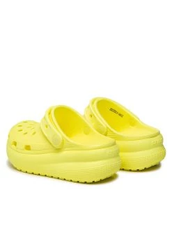 Crocs Mules / sandales de bain Classic Crocs Cutie Clog K 207708 Jaune -Mules et sandales Soldes crocs mules sandales de bain classic crocs cutie clog k 207708 jaune 2