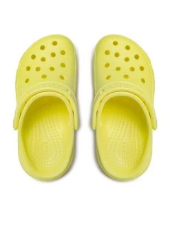 Crocs Mules / sandales de bain Classic Crocs Cutie Clog K 207708 Jaune -Mules et sandales Soldes crocs mules sandales de bain classic crocs cutie clog k 207708 jaune 4