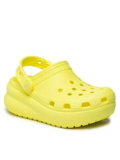 Crocs Mules / sandales de bain Classic Crocs Cutie Clog K 207708 Jaune -Mules et sandales Soldes crocs mules sandales de bain classic crocs cutie clog k 207708 jaune 5