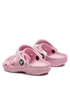 Crocs Mules / sandales de bain Classic Crocs Glitter Sandal T 207983 Rose -Mules et sandales Soldes crocs mules sandales de bain classic crocs glitter sandal t 207983 rose 2