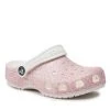 Crocs Mules / sandales de bain Classic Glitter Clog K 206993 Rose -Mules et sandales Soldes crocs mules sandales de bain classic glitter clog k 206993 rose 1 1