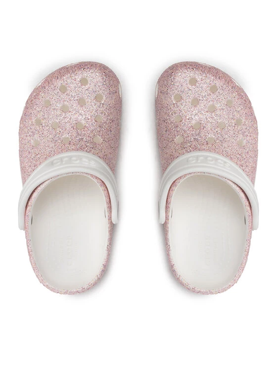Crocs Mules / sandales de bain Classic Glitter Clog K 206993 Rose 7 Crocs Mules / sandales de bain Classic Glitter Clog K 206993 Rose – Image 5