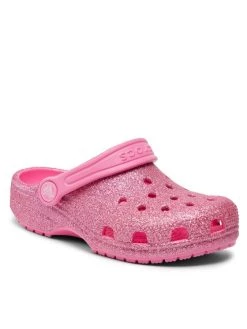 Crocs Mules / sandales de bain Classic Glitter Clog K 206993 Rose