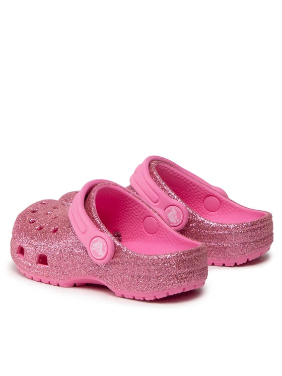 Crocs Mules / sandales de bain Classic Glitter Clog T 206992 Rose 5 Crocs Mules / sandales de bain Classic Glitter Clog T 206992 Rose – Image 3