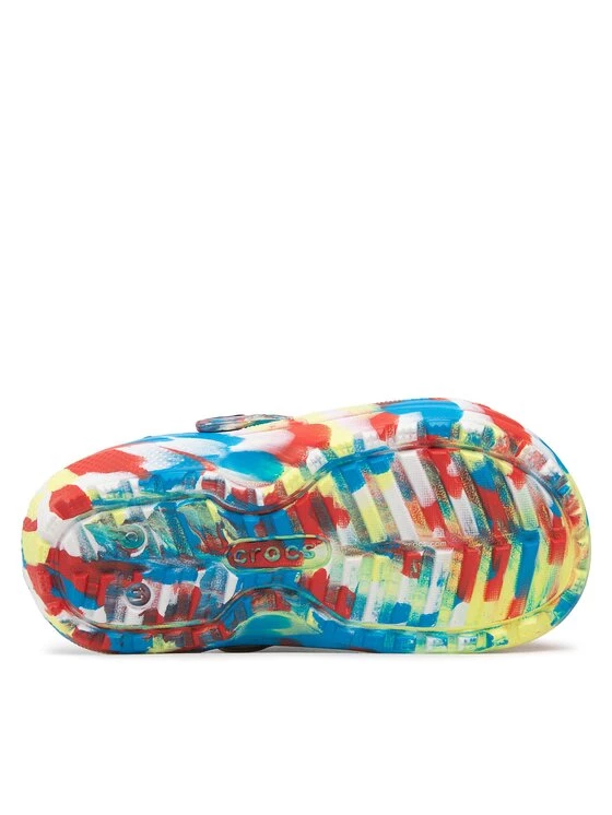 Crocs Mules / sandales de bain Classic Lined Marbled Cgk 207773 Jaune 6 Crocs Mules / sandales de bain Classic Lined Marbled Cgk 207773 Jaune – Image 4