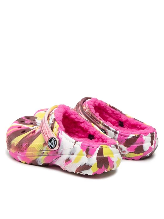 Crocs Mules / sandales de bain Classic Lined Marbled Cgk 207773 Rose 5 Crocs Mules / sandales de bain Classic Lined Marbled Cgk 207773 Rose – Image 3