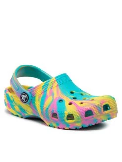 Crocs Mules / sandales de bain Classic Marbied Clog K 207464 Multicolore -Mules et sandales Soldes crocs mules sandales de bain classic marbied clog k 207464 multicolore 1
