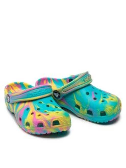 Crocs Mules / sandales de bain Classic Marbied Clog K 207464 Multicolore -Mules et sandales Soldes crocs mules sandales de bain classic marbied clog k 207464 multicolore 5