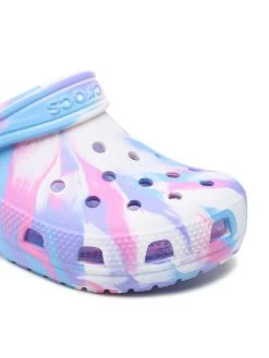 Crocs Mules / sandales de bain Classic Marbled Clog K 207464 Blanc -Mules et sandales Soldes crocs mules sandales de bain classic marbled clog k 207464 blanc 5