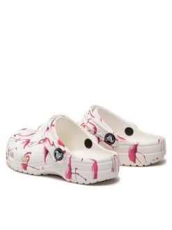 Crocs Mules / sandales de bain Classic Pool Party Clog K 207826 Blanc -Mules et sandales Soldes crocs mules sandales de bain classic pool party clog k 207826 blanc 2