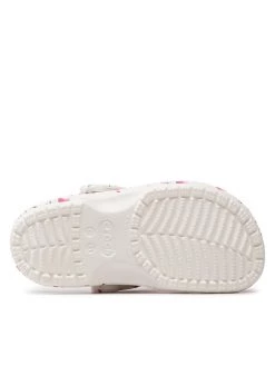 Crocs Mules / sandales de bain Classic Pool Party Clog K 207826 Blanc -Mules et sandales Soldes crocs mules sandales de bain classic pool party clog k 207826 blanc 3