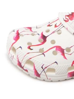 Crocs Mules / sandales de bain Classic Pool Party Clog K 207826 Blanc -Mules et sandales Soldes crocs mules sandales de bain classic pool party clog k 207826 blanc 5