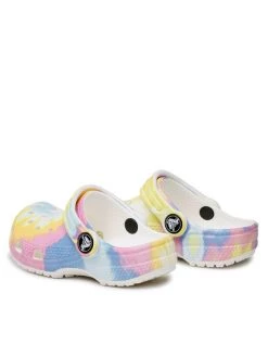 Crocs Mules / sandales de bain Classic Tie Dye Graphic Clog K 205451 Jaune -Mules et sandales Soldes crocs mules sandales de bain classic tie dye graphic clog k 205451 jaune 2