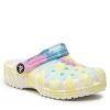 Crocs Mules / sandales de bain Classic Tiedye Graphic Clog K 206995 Jaune -Mules et sandales Soldes crocs mules sandales de bain classic tiedye graphic clog k 206995 jaune
