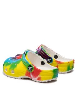Crocs Mules / sandales de bain Classic Tiedye Graphic Clog K 206995 Multicolore -Mules et sandales Soldes crocs mules sandales de bain classic tiedye graphic clog k 206995 multicolore 2 2