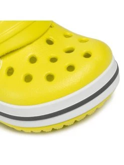 Crocs Mules / sandales de bain Crocband Clog T 207005-725 Jaune -Mules et sandales Soldes crocs mules sandales de bain crocband clog t 207005 725 jaune 4