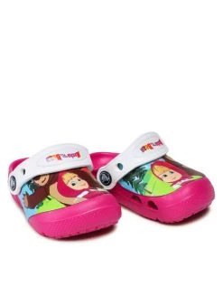 Crocs Mules / sandales de bain CROCS-Masha Bear Patch Clog Kids 207079 Rose -Mules et sandales Soldes crocs mules sandales de bain crocs masha bear patch clog kids 207079 rose 4