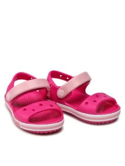 Crocs Sandales Bayaband Sandal K 205400 Rose -Mules et sandales Soldes crocs sandales bayaband sandal k 205400 rose 4