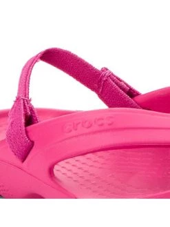 Crocs Sandales Classic Flip K 202871 Rose -Mules et sandales Soldes crocs sandales classic flip k 202871 rose 2