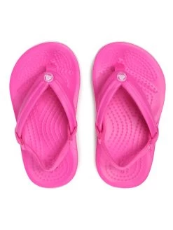Crocs Sandales Crocband Strap Flip K 205777 Rose -Mules et sandales Soldes crocs sandales crocband strap flip k 205777 rose 1 5