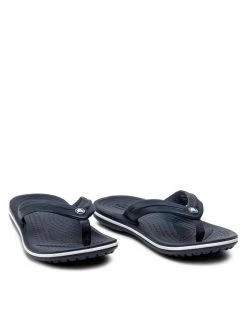 Crocs Tongs Crocband Flip Gs 205778 Bleu marine -Mules et sandales Soldes crocs tongs crocband flip gs 205778 bleu marine 4