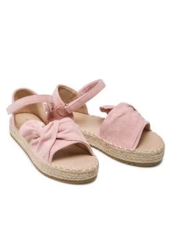 DeeZee Espadrilles CSS20378-01 Rose -Mules et sandales Soldes deezee espadrilles css20378 01 rose 4