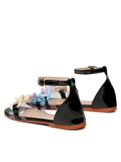 DeeZee Sandales CS123456 Noir -Mules et sandales Soldes deezee sandales cs123456 noir 2