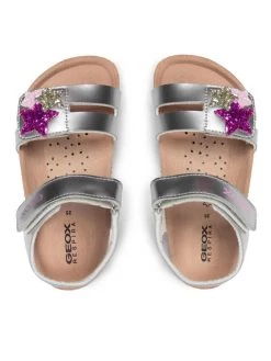 Geox Sandales B S.Chalki G. A B152RA 000HH C1007 S Argent -Mules et sandales Soldes geox sandales b s chalki g a b152ra 000hh c1007 s argent 5