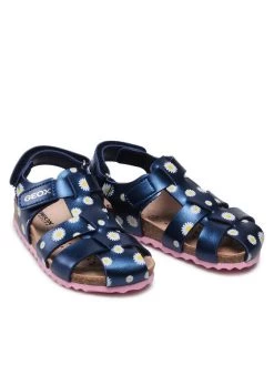 Geox Sandales B S.Chalki G. A B252RA 000NF C4002 S Bleu marine -Mules et sandales Soldes geox sandales b s chalki g a b252ra 000nf c4002 s bleu marine 4