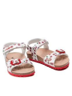 Geox Sandales B S.Chalki G. A B922RA 000QD C0544 S Blanc -Mules et sandales Soldes geox sandales b s chalki g a b922ra 000qd c0544 s blanc 4